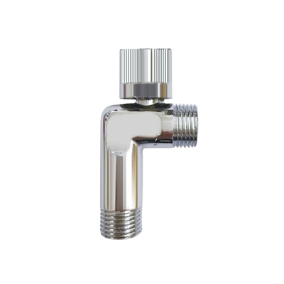 Promosi Kamar Mandi Toilet Konektor Chrome Plated Kuningan 1/2 Angle Valve
