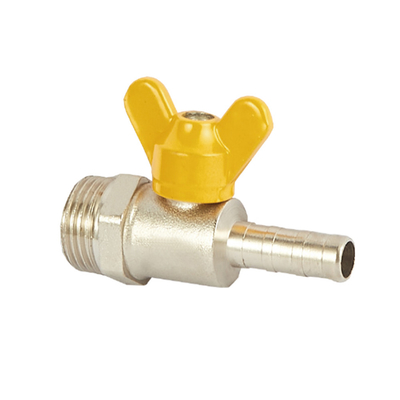 1/2&quot;3/4&quot;1&quot;kualitas baik Kuningan Kupu-kupu Handle katup gas industri