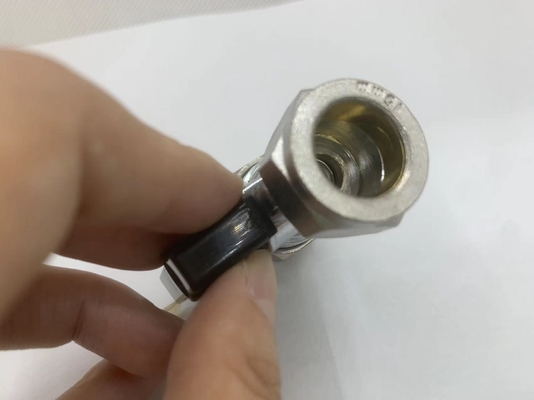 Tekanan tinggi NPT katup Kuningan minyak gas 1/2 inci Wanita Threaded Forged Kuningan Gas Ball Valve