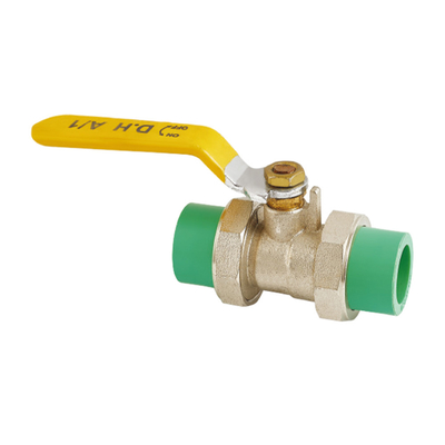 Disetujui Mempertukarkan Handle One Way Union Brass Ball Valve Untuk Air Dan Gas