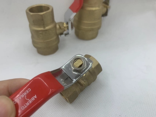 Yuhuan pabrik kuningan casting motor ball katup dengan kontrol manual