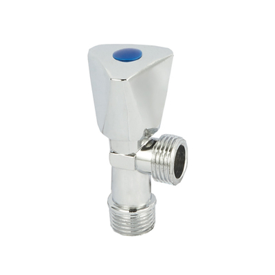 Fittings kamar mandi murah air dingin polish baik krom dilapisi 1/2 kuningan katup sudut