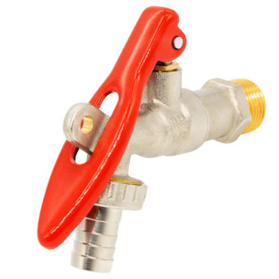 Mesin cuci bibcock dengan kunci air cepat nozzle 1/2 pendingin tunggal keran tembaga penuh