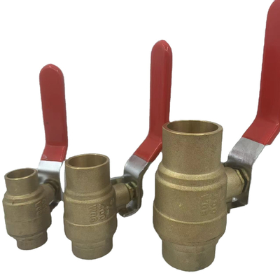 Tahan lama 1/2 Inch Full Way Brass Ball Valve 400wog Female Threaded
