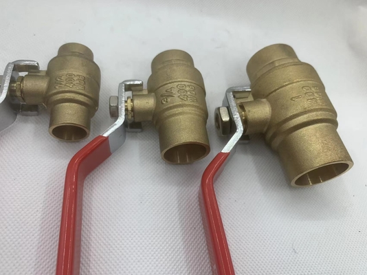 Tahan lama 1/2 Inch Full Way Brass Ball Valve 400wog Female Threaded