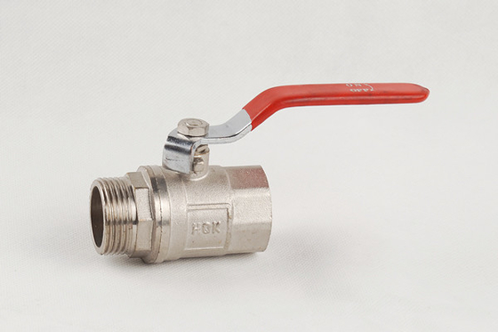 Kekuatan Tinggi 25mm Brass Ball Valve Threaded DN20-NPT Port Antiwear