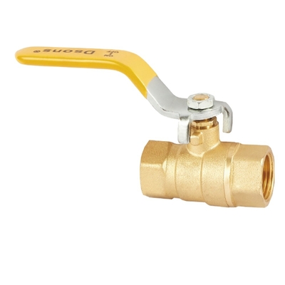 1/2Inch - 4Inch Port Penuh Katup Bola Kuningan untuk Gagang Plastik Kuning Gas Minyak