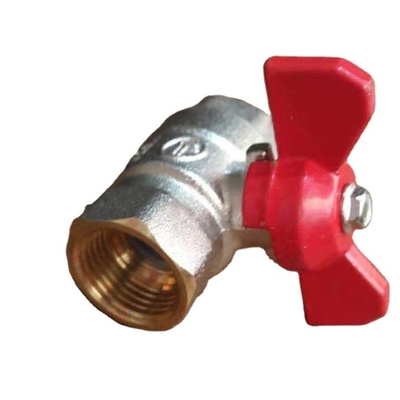 1/2 inci Butterfly Handle Ball Valve Tembaga Ball Valve Dn15-Dn50 Untuk Gas