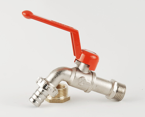 Suhu Normal Kuningan Bib Cock Plumbing Bib Ball Valve 1/4 inci