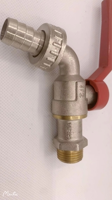 Suhu Normal Kuningan Bib Cock Plumbing Bib Ball Valve 1/4 inci