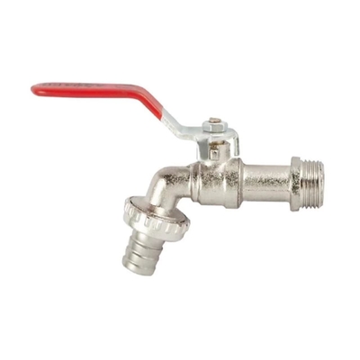 Suhu Normal Kuningan Bib Cock Plumbing Bib Ball Valve 1/4 inci