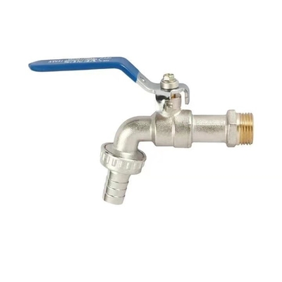 Suhu Normal Kuningan Bib Cock Plumbing Bib Ball Valve 1/4 inci