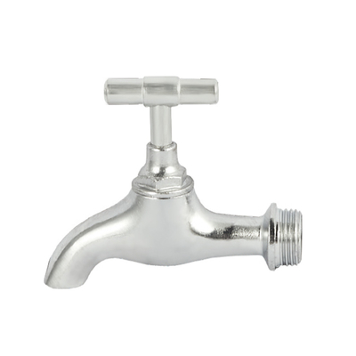Katup Bibcock Kuningan Industri Modern Dengan T Handle Uji Kebocoran 100%.