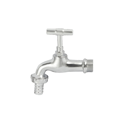 Keran Bibcock Bola Kuningan Suhu Normal OEM Dengan Faucet Nikel Plating