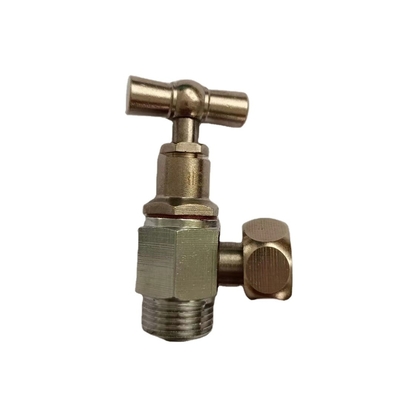 20 MM ~ 63 MM Port Pipa Kuningan Angle Ball Valve bertenaga hidrolik