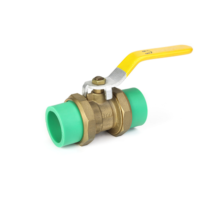 MOP5 Full Port Lp Gas Ball Valve Gagang Kuning Gas Valve tahan karat