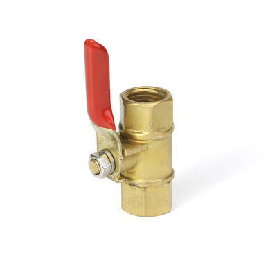 EN331 Standar 54mm Kuningan Katup Gas Berlapis Nikel Untuk Dapur Rumah