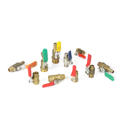 EN331 Standar 54mm Kuningan Katup Gas Berlapis Nikel Untuk Dapur Rumah