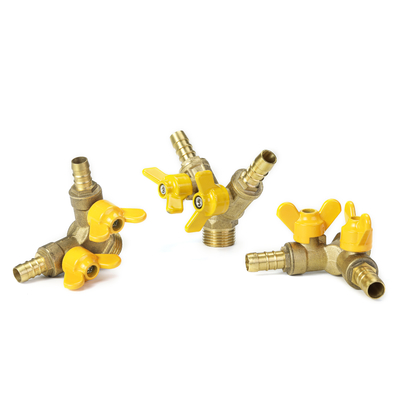 12mm -108mm Butterfly Double Gas Valve Manual Gas Valve tahan aus