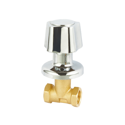 Suhu Normal 1/2-6 Inch Brass Stop Valve Ketahanan Aus