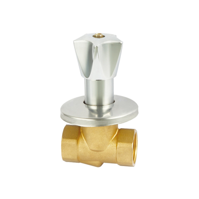 Suhu Normal 1/2-6 Inch Brass Stop Valve Ketahanan Aus