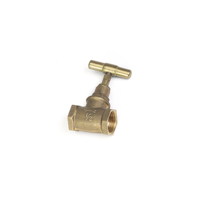 Polishing Plating 3/4&quot; Brass Stop Valve manual Untuk Sistem Plumbing