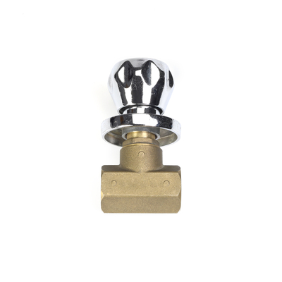 Polishing Plating 3/4&quot; Brass Stop Valve manual Untuk Sistem Plumbing