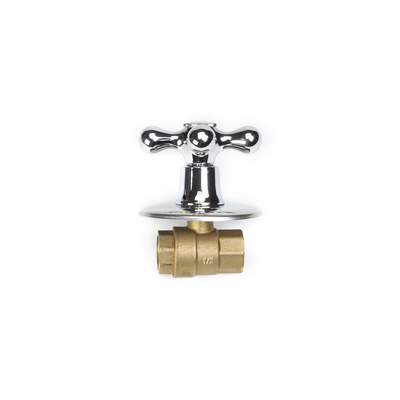 chrome plating OEM Ball Hot Straight Brass Stop Valve 1/2 inci