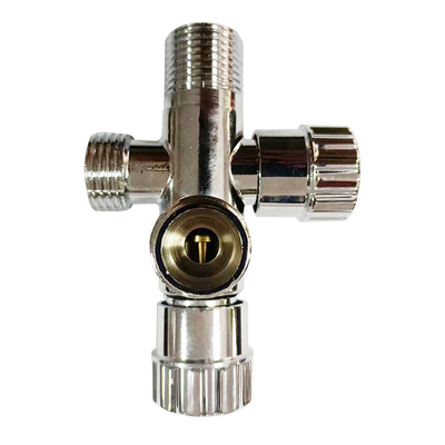 Hot Jual Perlengkapan Kamar Mandi Air Dingin 1/2 Inci Kuningan Angle Valve Berlapis Krom