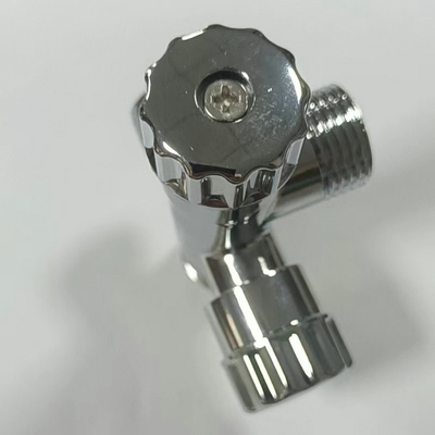 Hot Jual Perlengkapan Kamar Mandi Air Dingin 1/2 Inci Kuningan Angle Valve Berlapis Krom