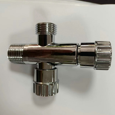 Hot Jual Perlengkapan Kamar Mandi Air Dingin 1/2 Inci Kuningan Angle Valve Berlapis Krom