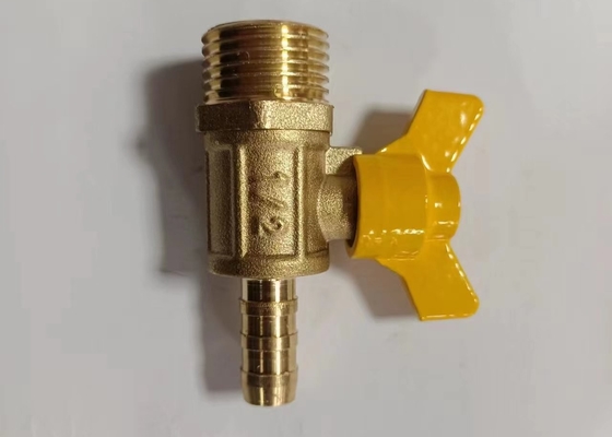 Dipalsukan 1 2 Kuningan Ball Valve Suhu Normal Untuk Minyak Gas Air