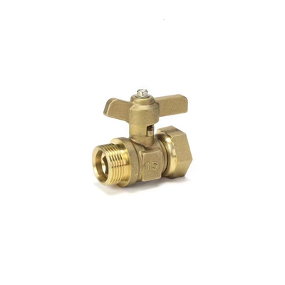 Gas Air Minyak 3 Kuningan Ball Valve OEM Suhu Tinggi