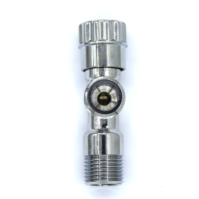 Full Copper Angle Stop Plastic Handle Hot And Cold Water Switch Untuk Dapur Kamar Mandi