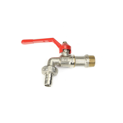1/2 Inch Brass Bibcock Valve dengan sambungan berujung untuk distribusi air