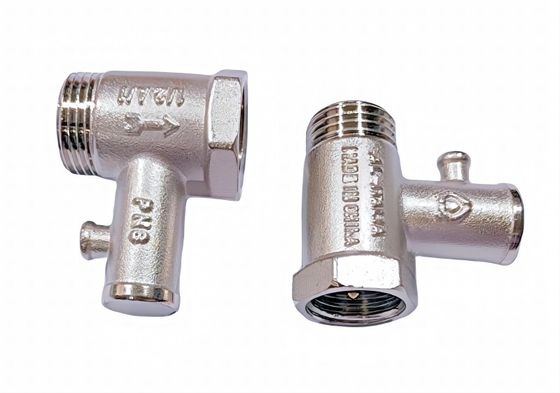 1/2 Kuningan Check Valve Nikel Lapisan Pemanas Air Keamanan